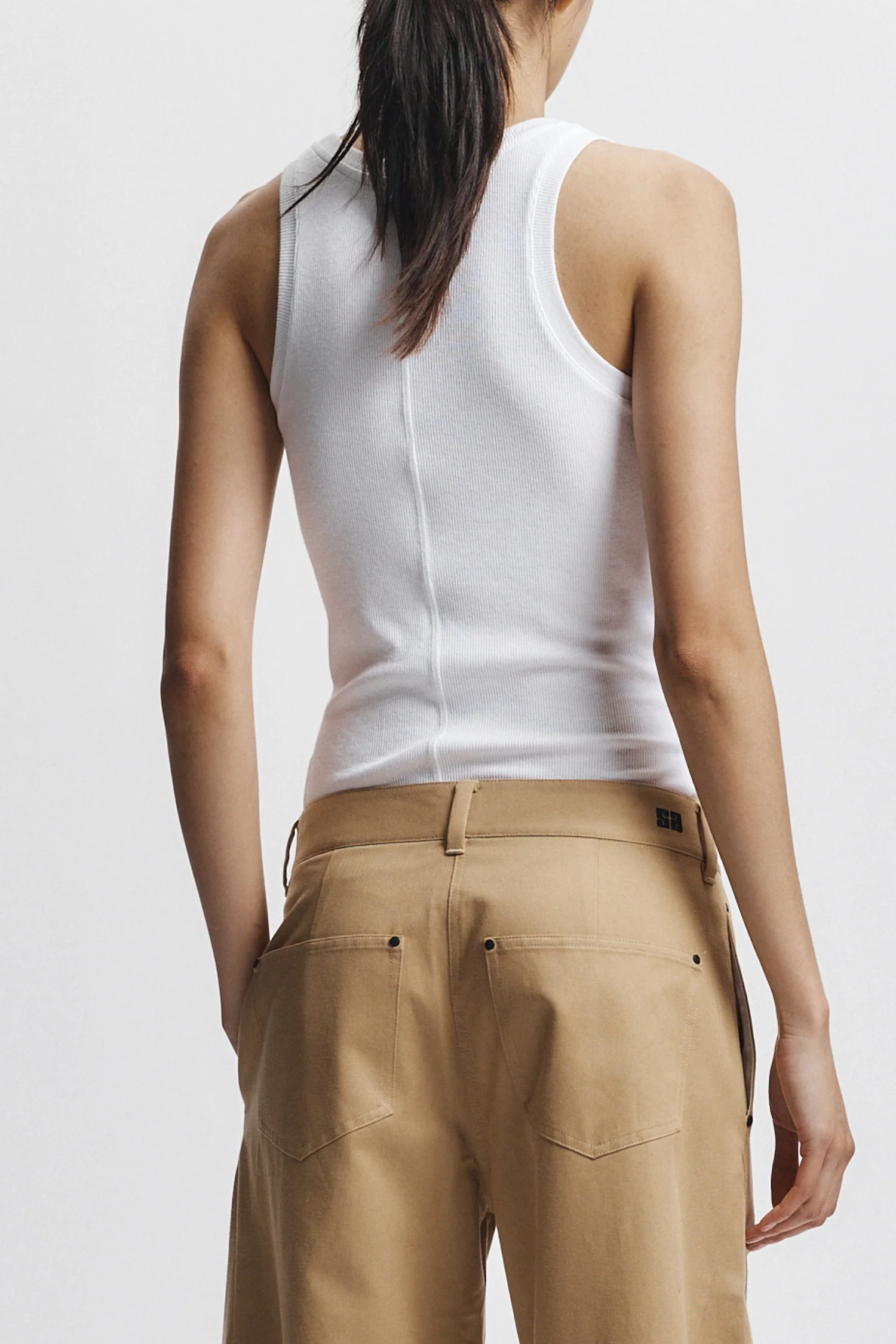 Soren Jersey Tank, White