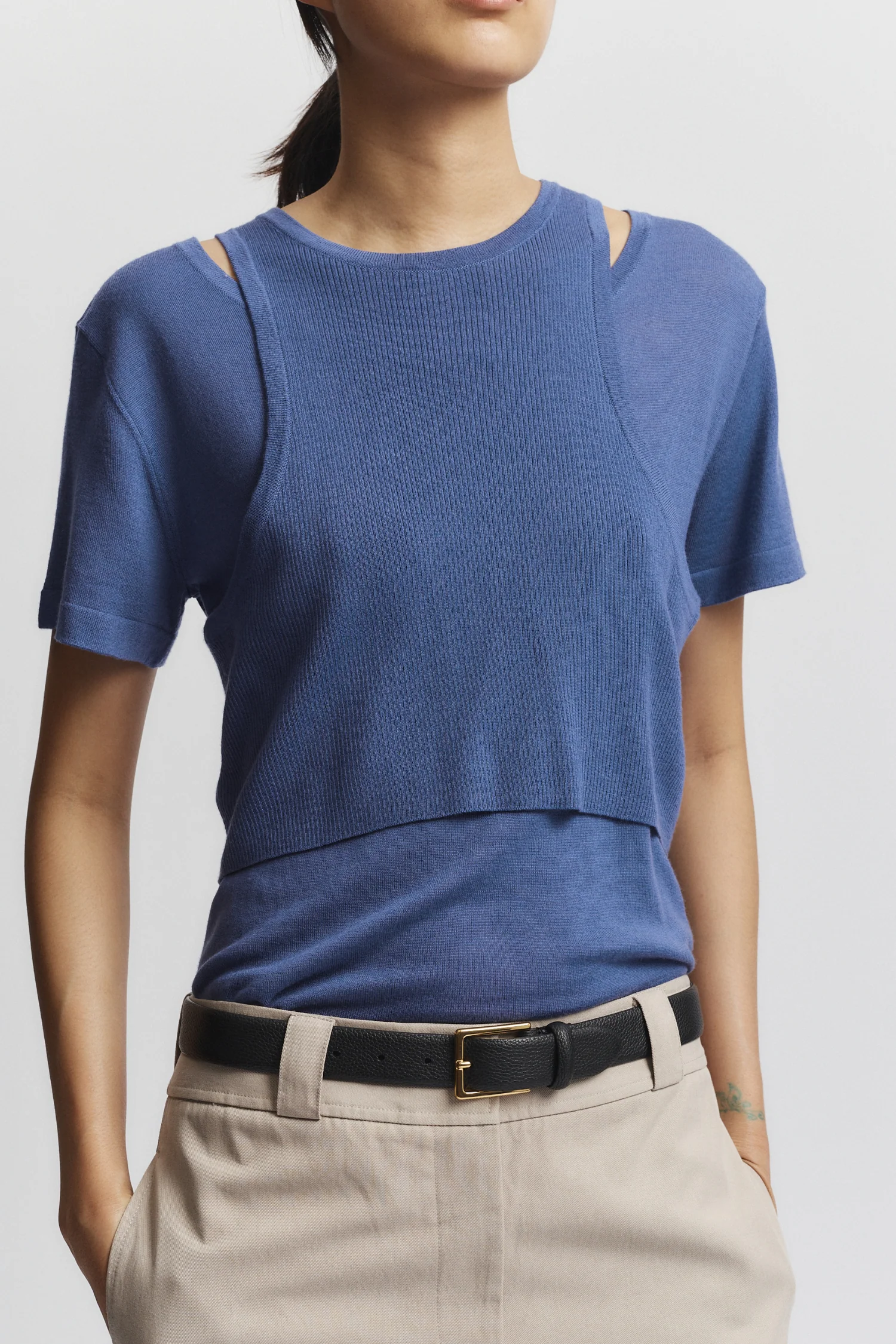 Steph 2-Piece Knit, Medium Blue