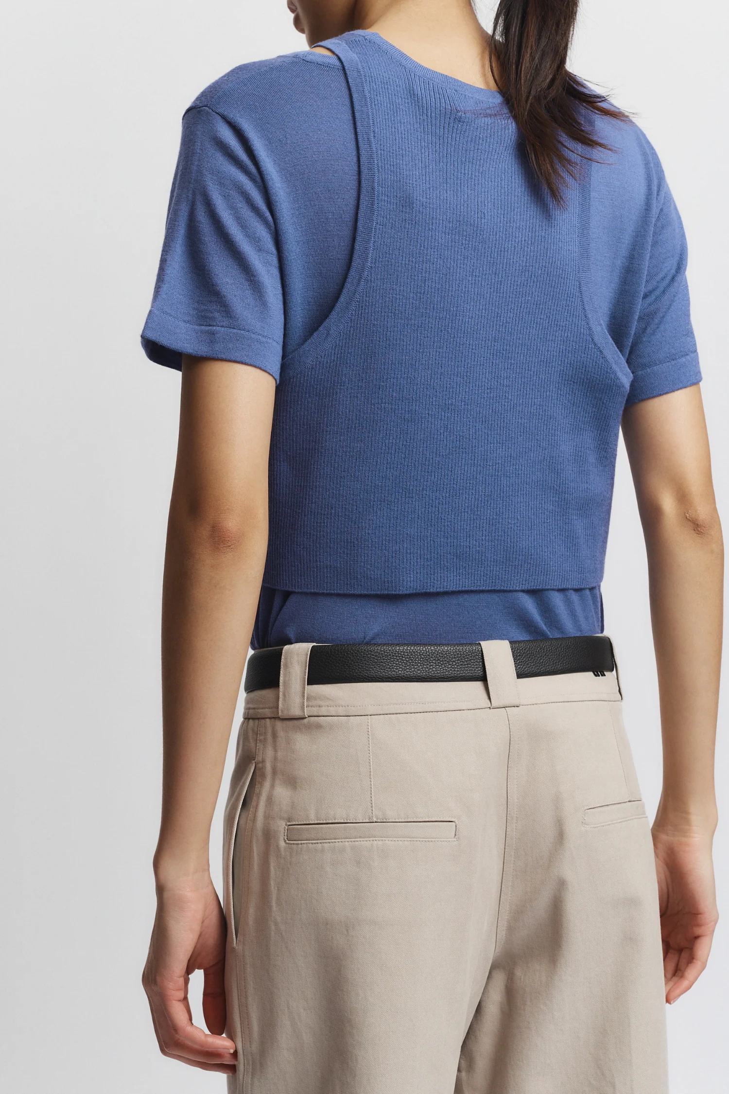 Steph 2-Piece Knit, Medium Blue 4 Steph 2-Piece Knit, Medium Blue