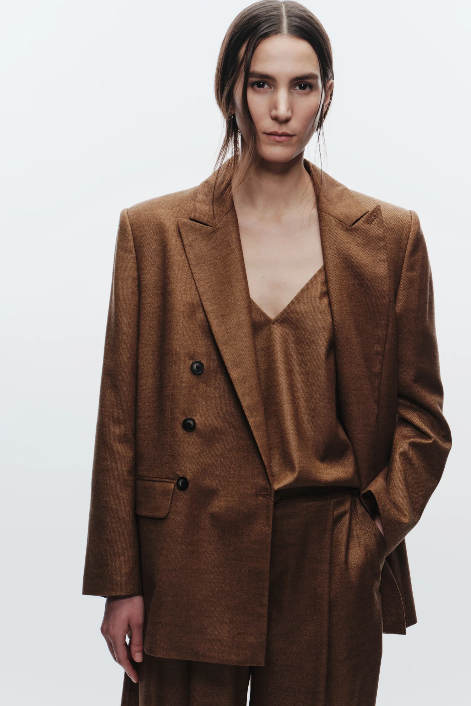 Sullivan Double-Breasted Blazer, Clove