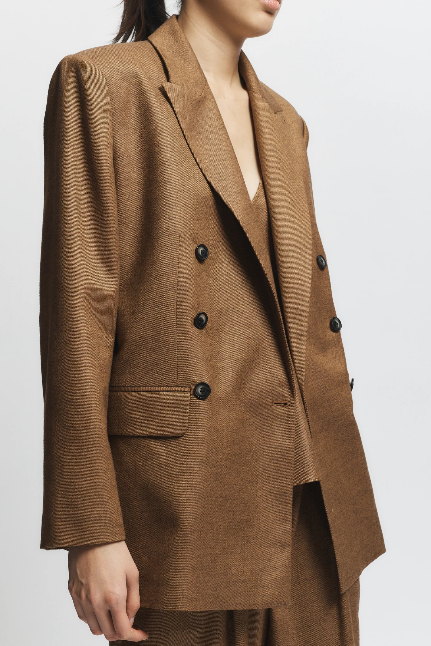 Sullivan Double-Breasted Blazer, Clove 3 Sullivan Double-Breasted Blazer, Clove