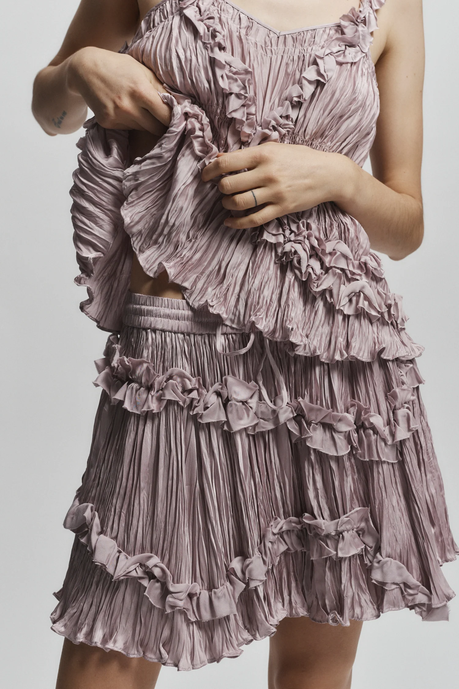 Emmy Ruched Blouse, Dusty Pink 3 Emmy Ruched Blouse, Dusty Pink