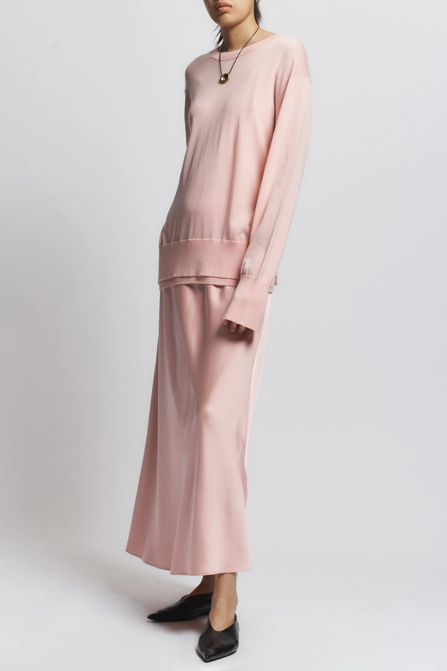 Talia Charmeuse Maxi Skirt, Petal 4 Talia Charmeuse Maxi Skirt, Petal