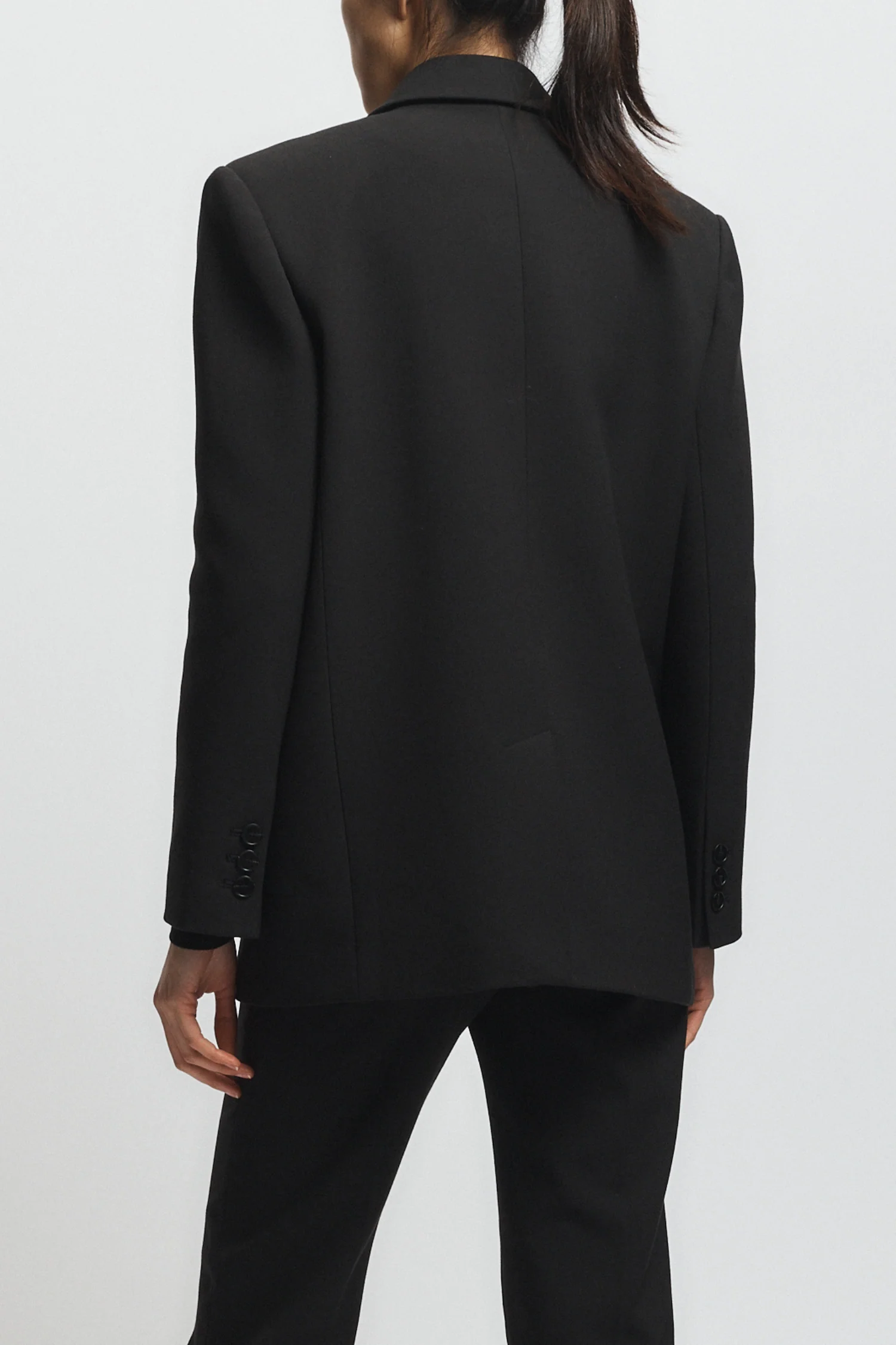 Tanner Double-Breasted Blazer, Black 3 Tanner Double-Breasted Blazer, Black