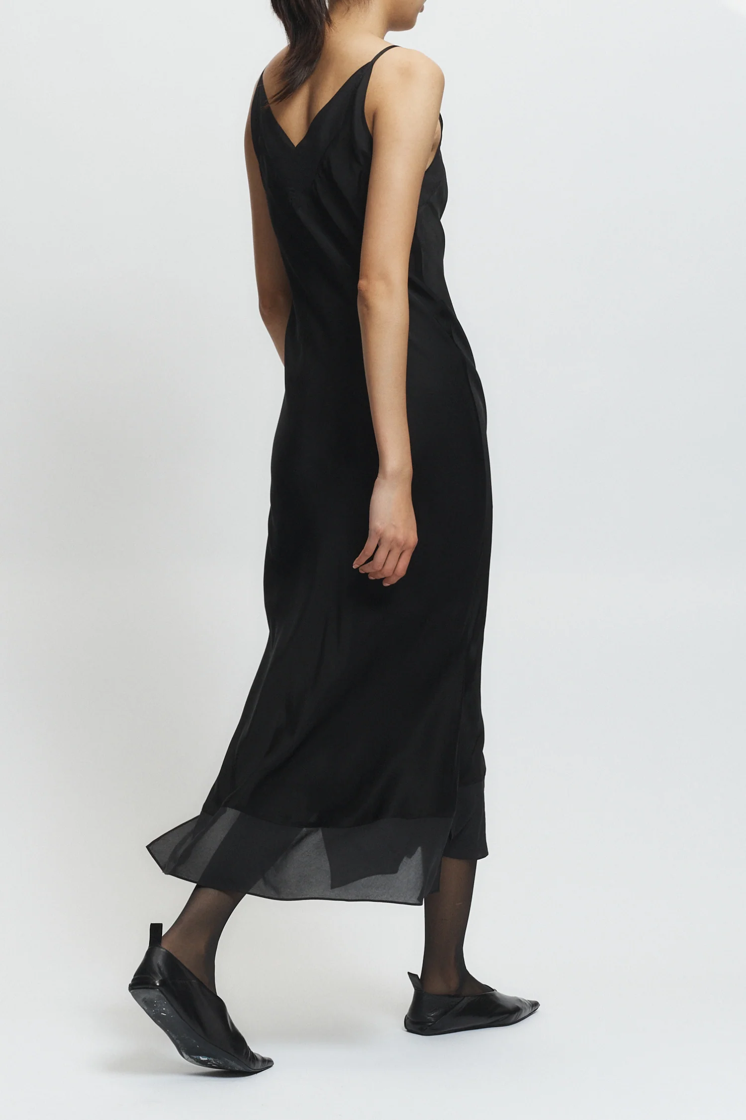 Vinza Slip Dress, Black