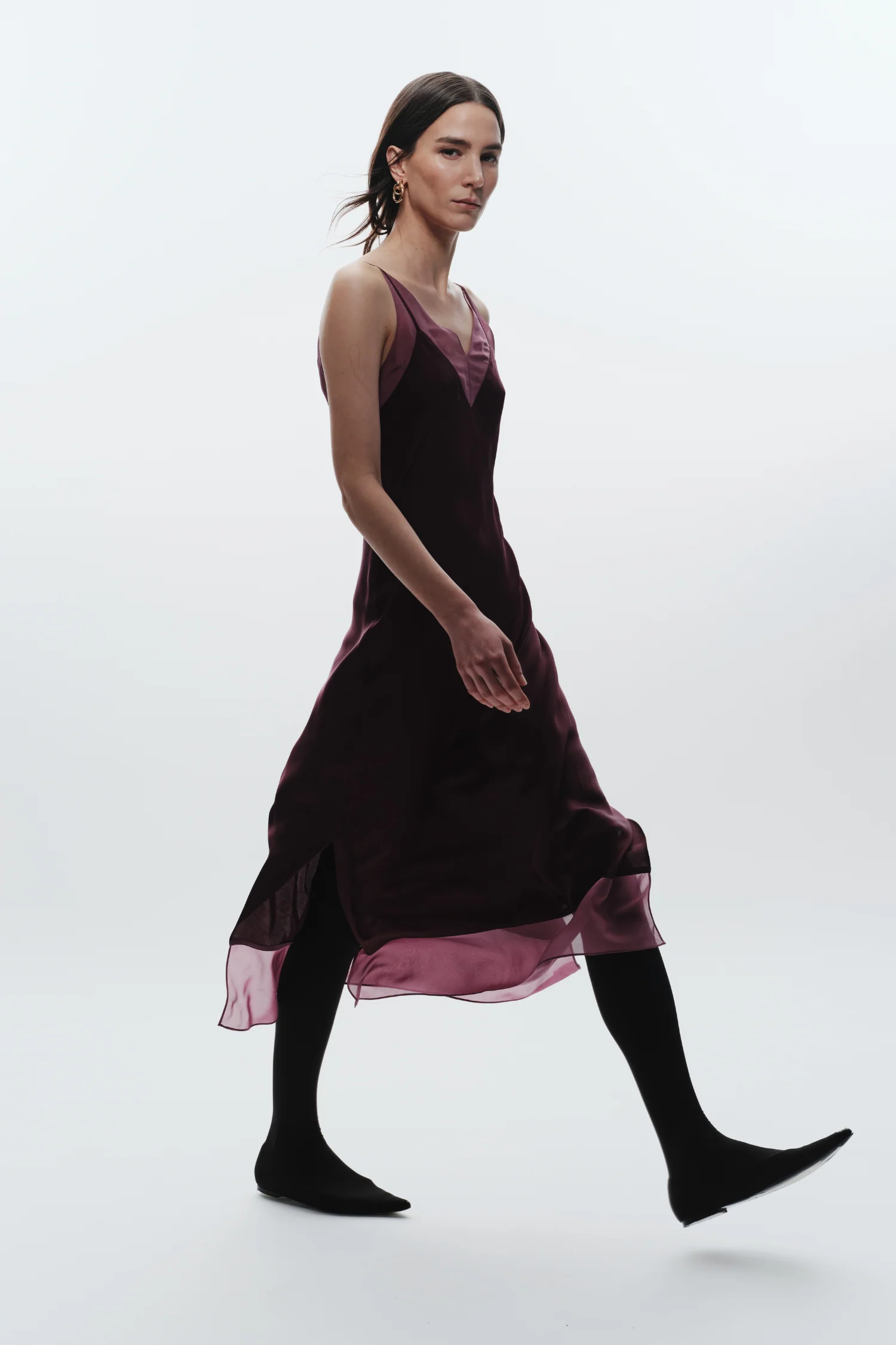 Vinza Slip Dress, Grape