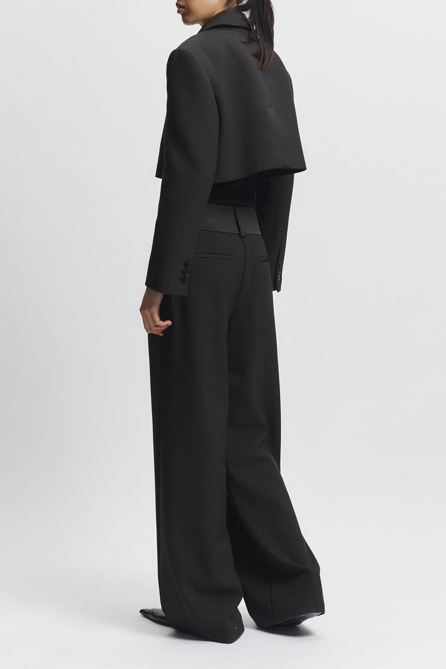 Yasmin Cropped Blazer, Black 5 Yasmin Cropped Blazer, Black