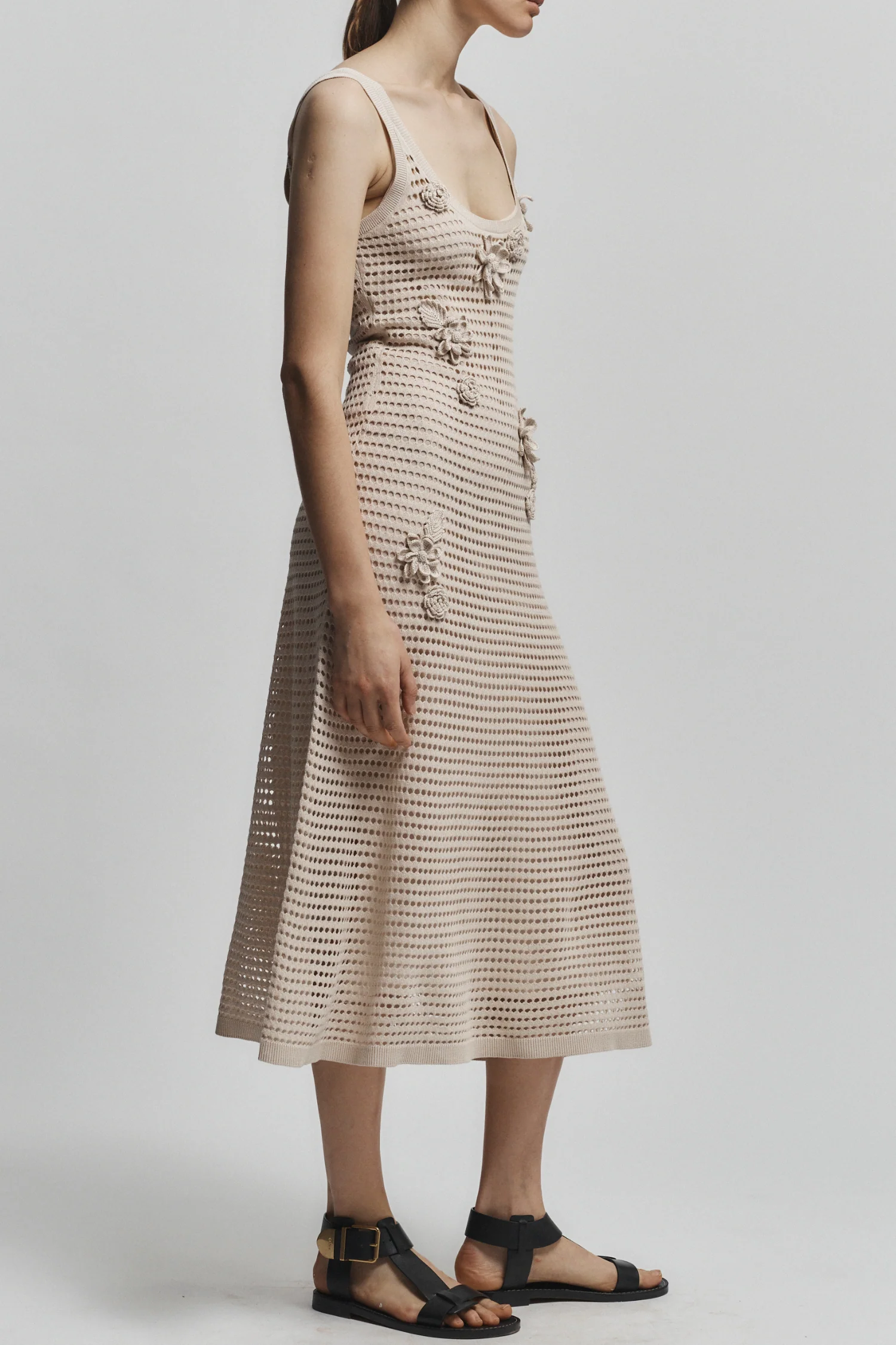 Blake Crochet Dress, Natural 3 Blake Crochet Dress, Natural