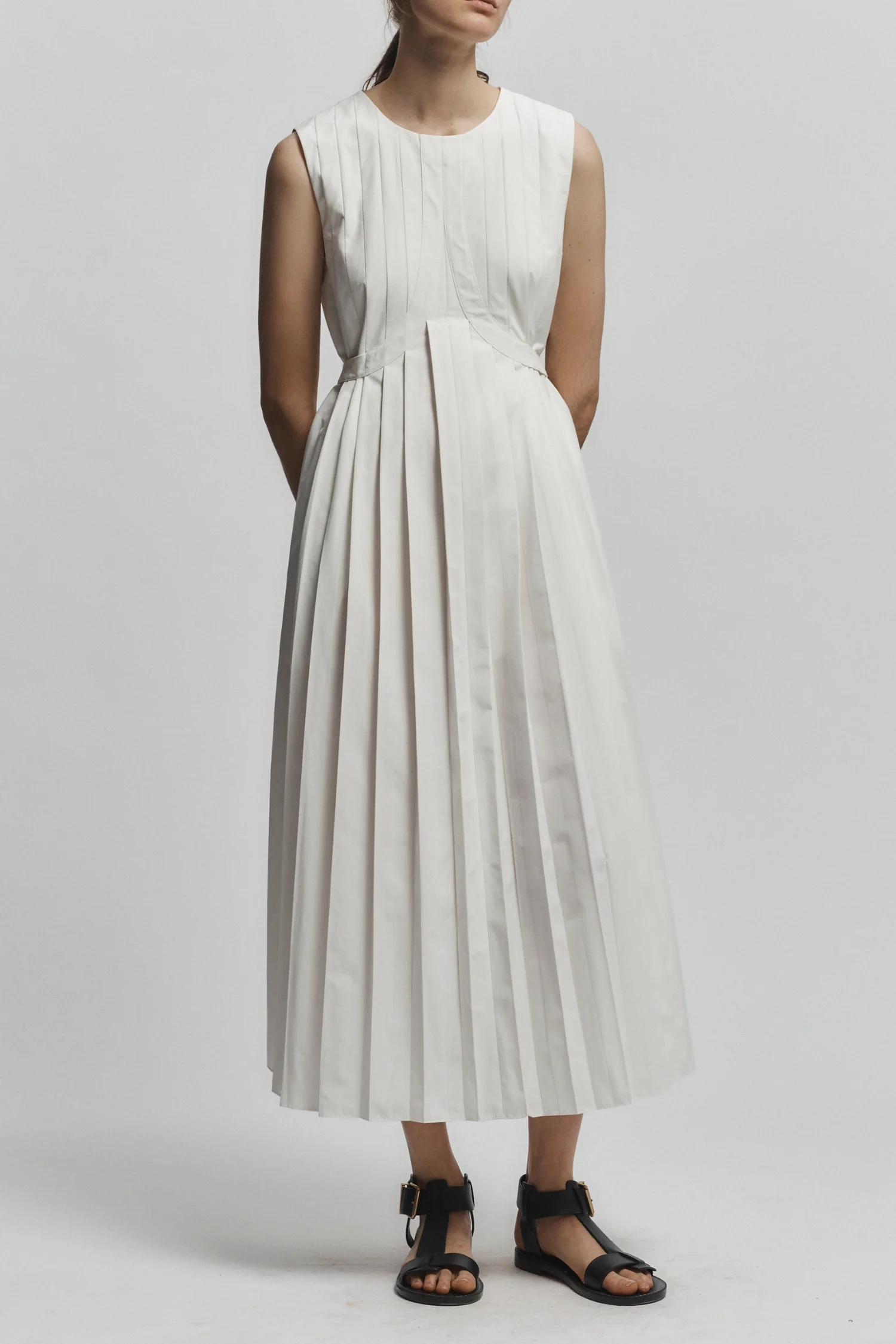 Judson Pleated Maxi Dress, White 5 Judson Pleated Maxi Dress, White