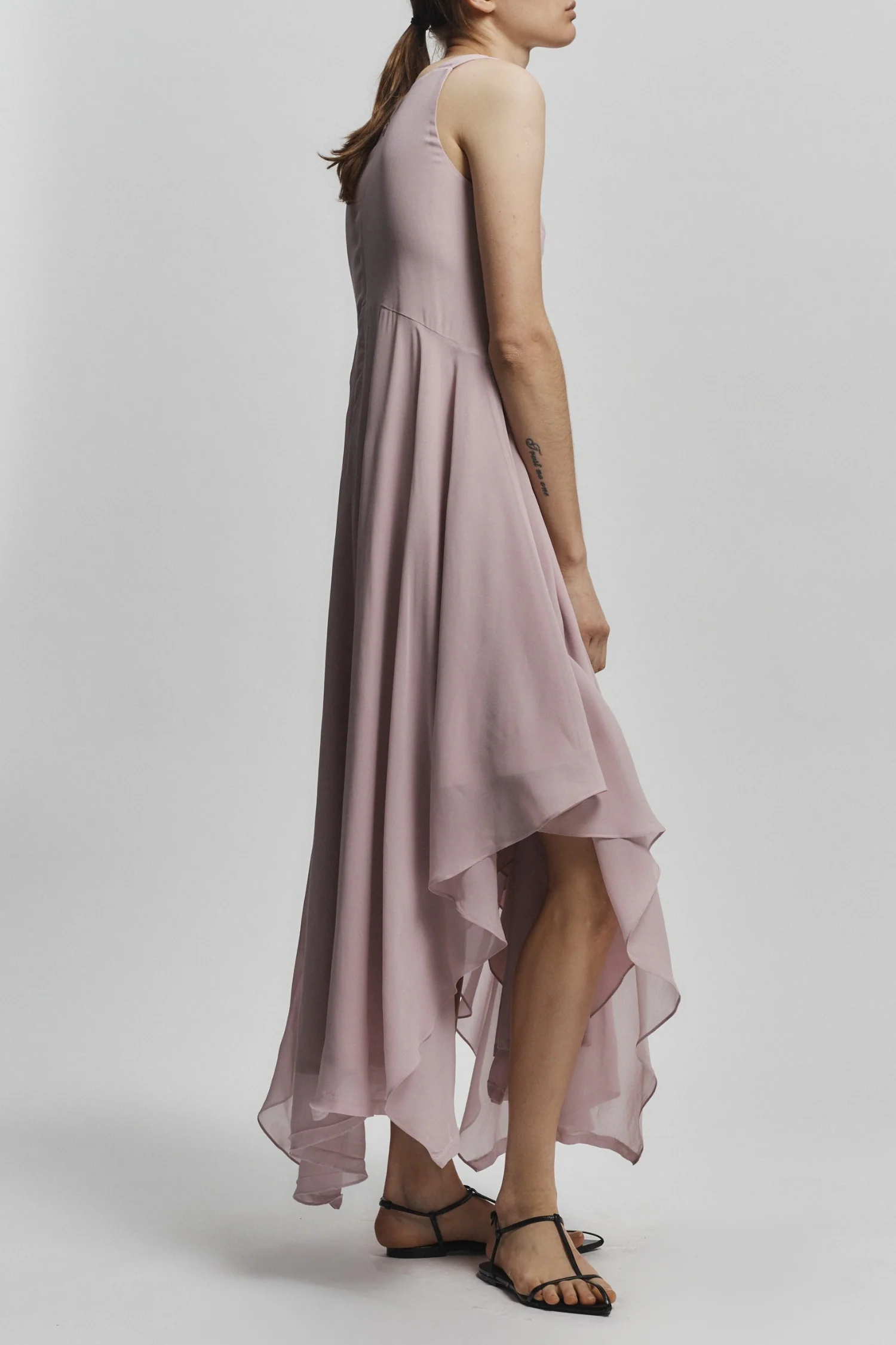 Riley Handkerchief Dress, Dusty Pink 5 Riley Handkerchief Dress, Dusty Pink