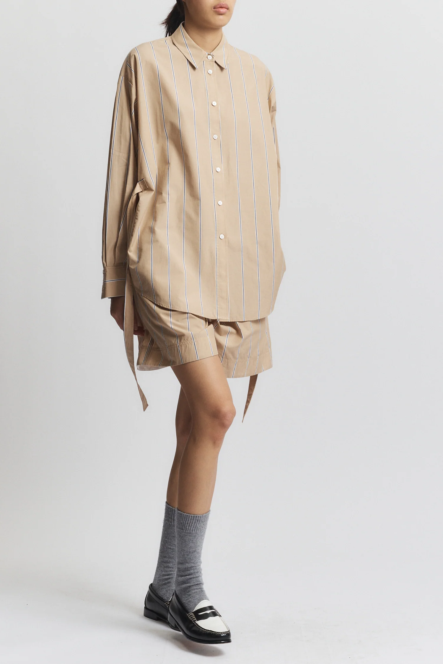 Lara Blouse, Sand Stripe 4 Lara Blouse, Sand Stripe