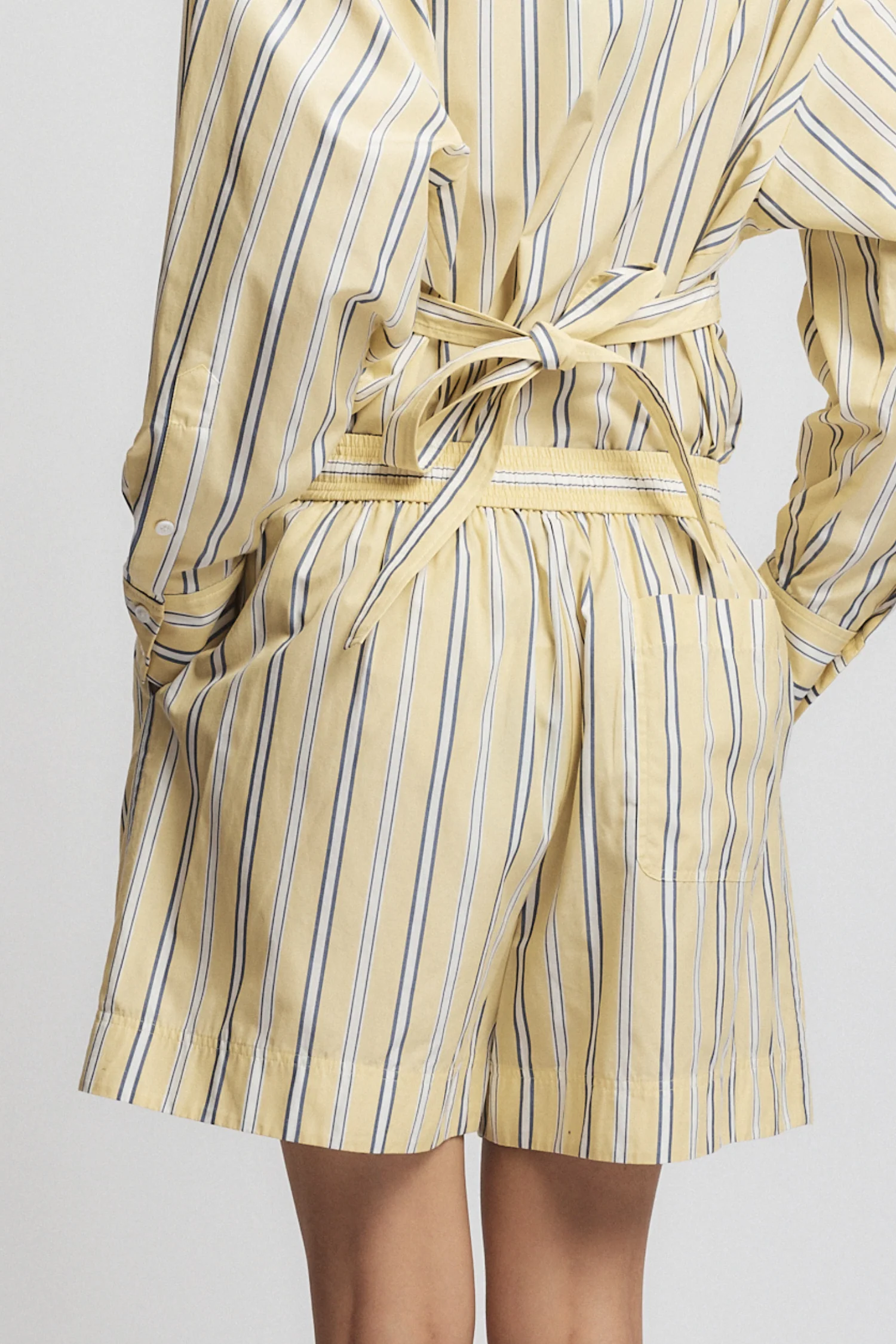 Lara Blouse, Canary Stripe