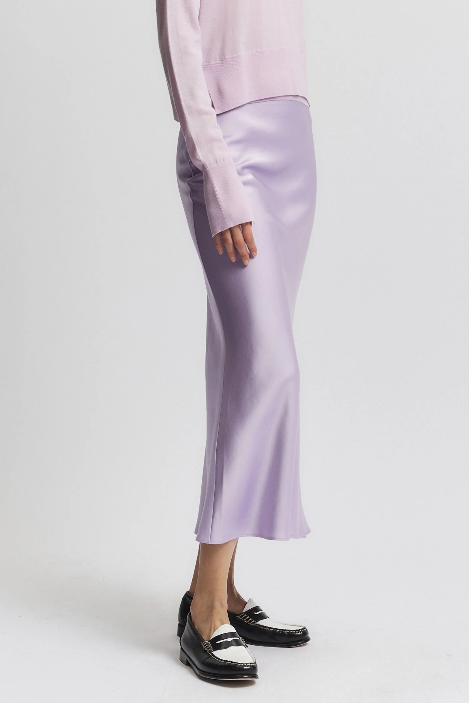 Elodie Layered Crewneck Knit, Lilac 6 Elodie Layered Crewneck Knit, Lilac