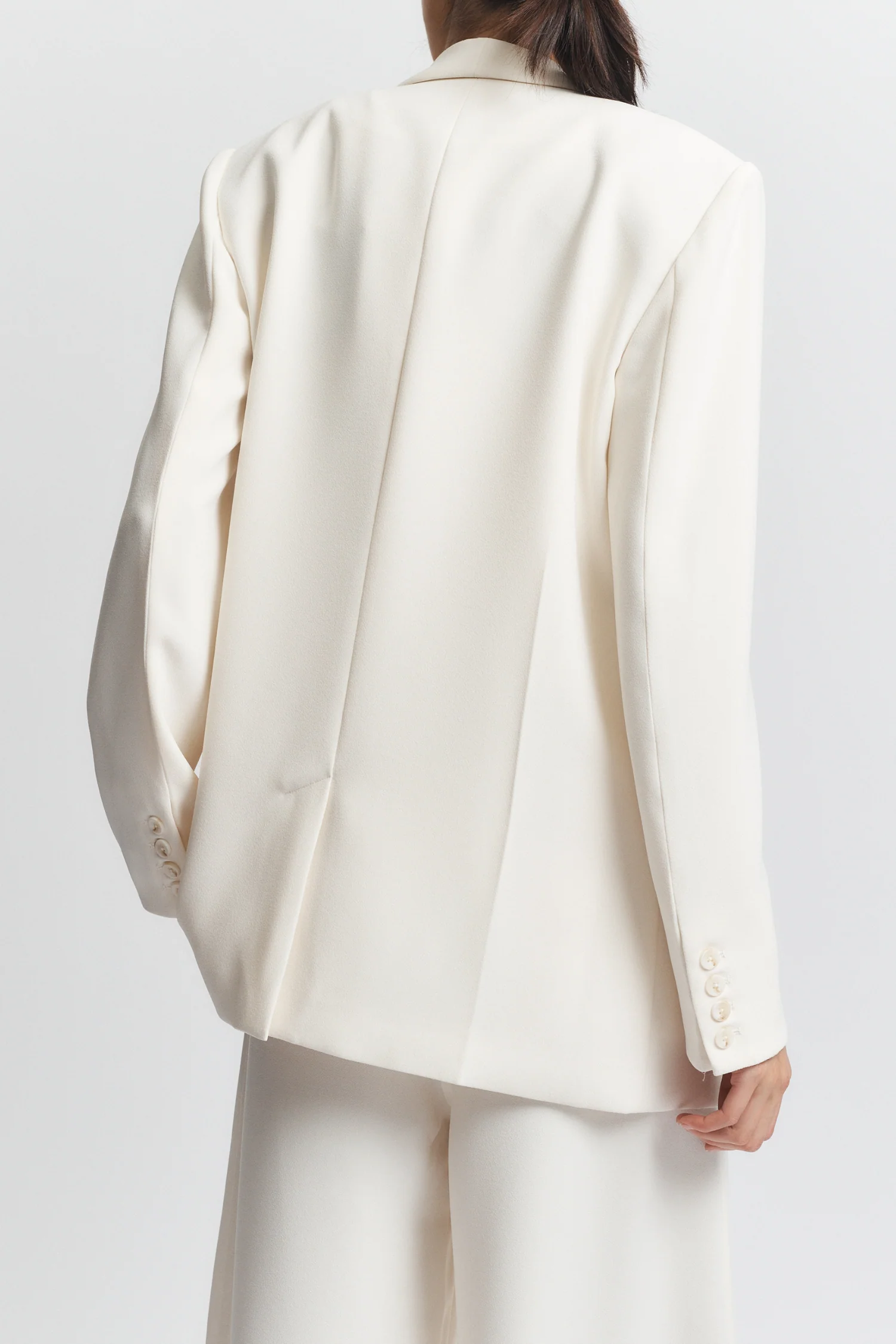 Lennox Everday Blazer, Ivory Crepe 4 Lennox Everday Blazer, Ivory Crepe