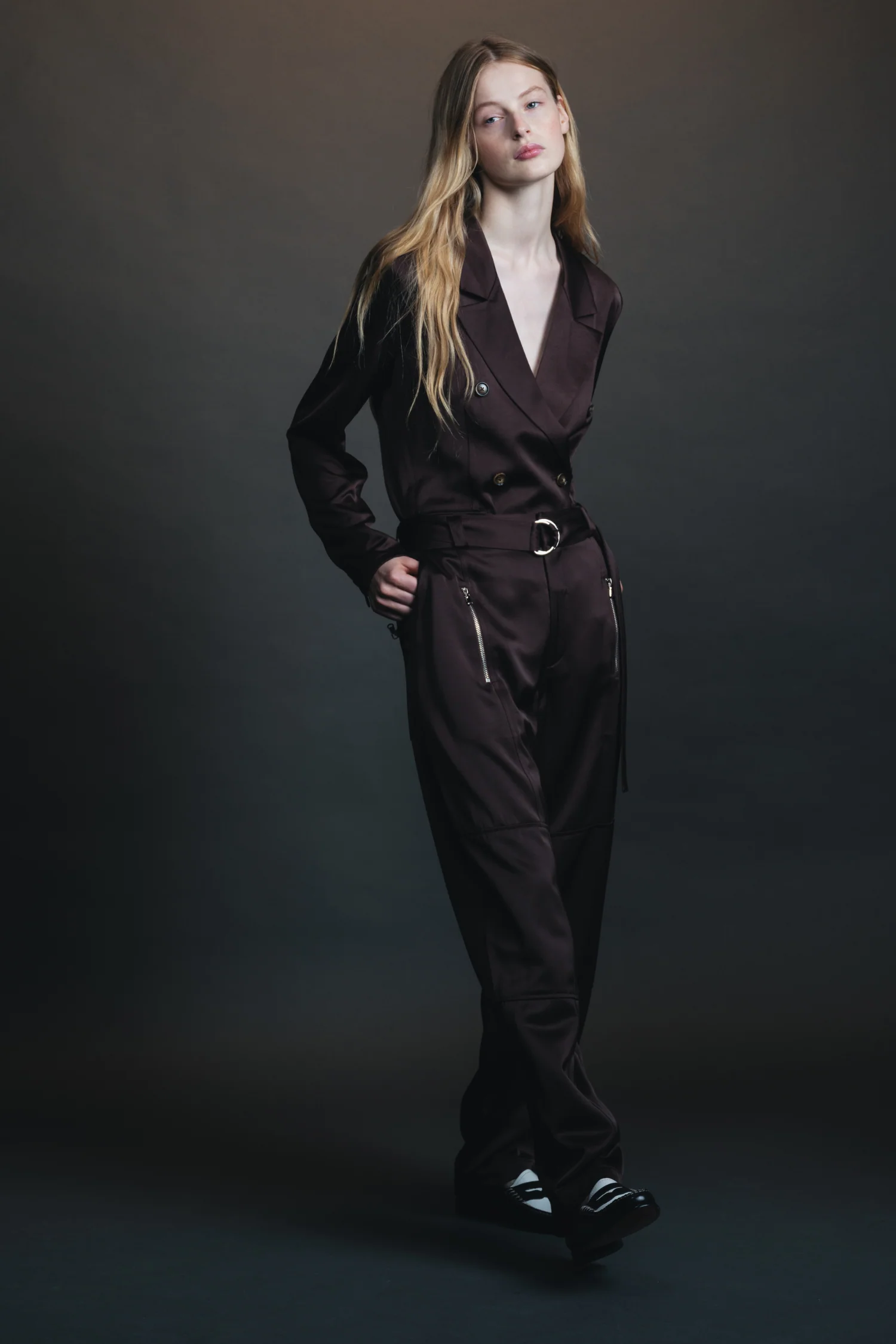 Adalee Charmeuse Blazer