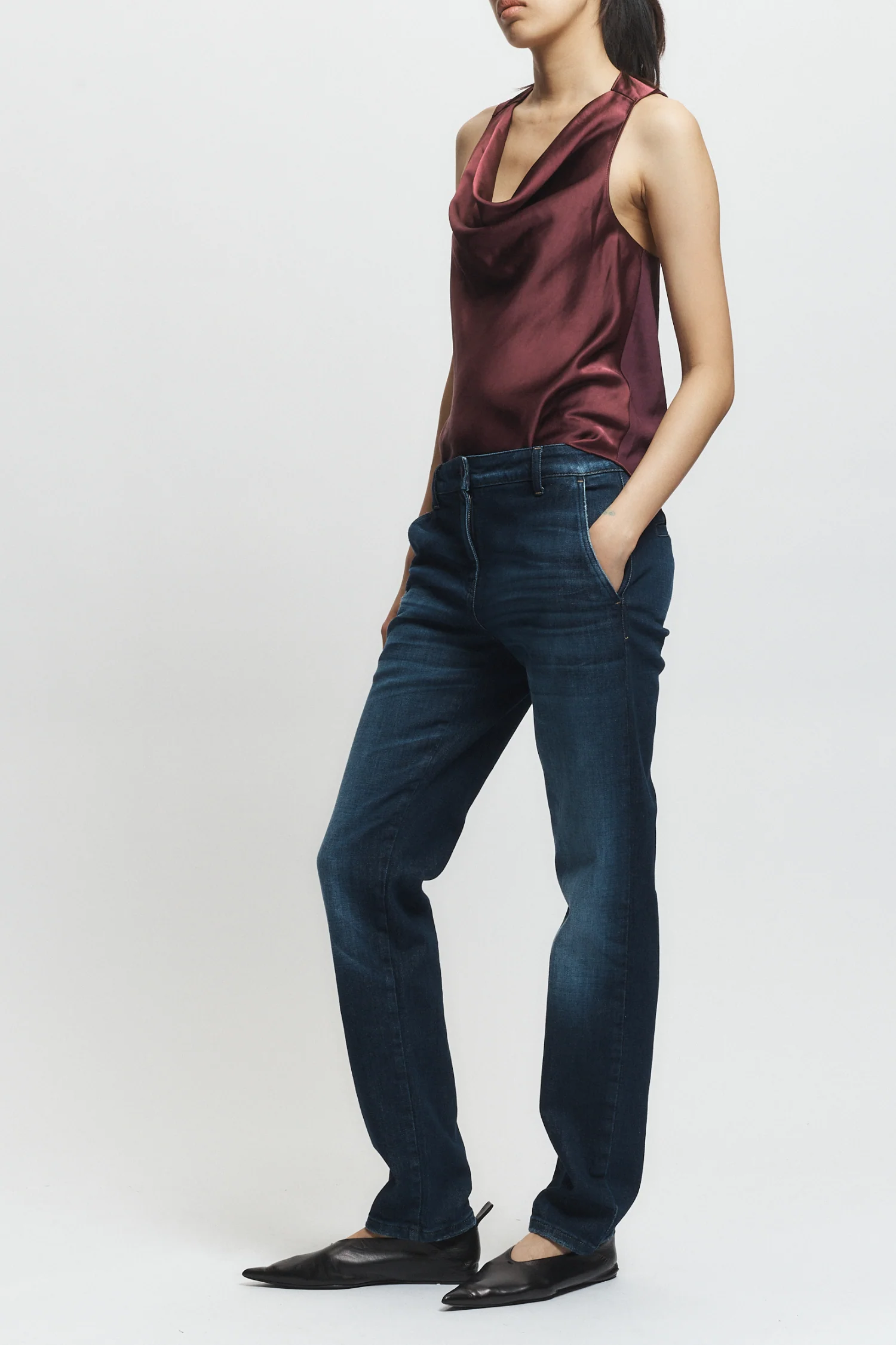 Alessia Twist Back Blouse, Grape 3 Alessia Twist Back Blouse, Grape