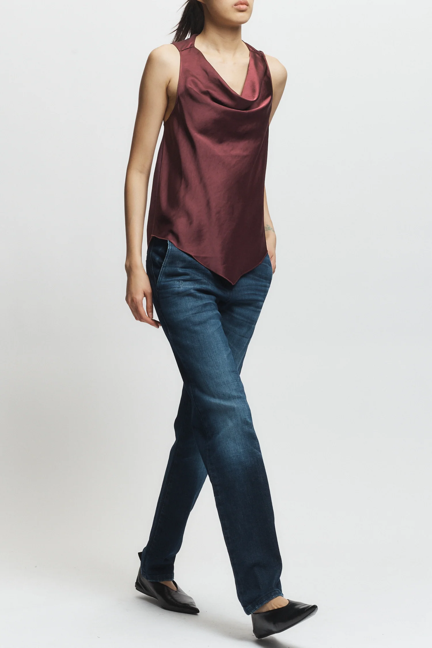 Alessia Twist Back Blouse, Grape 4 Alessia Twist Back Blouse, Grape