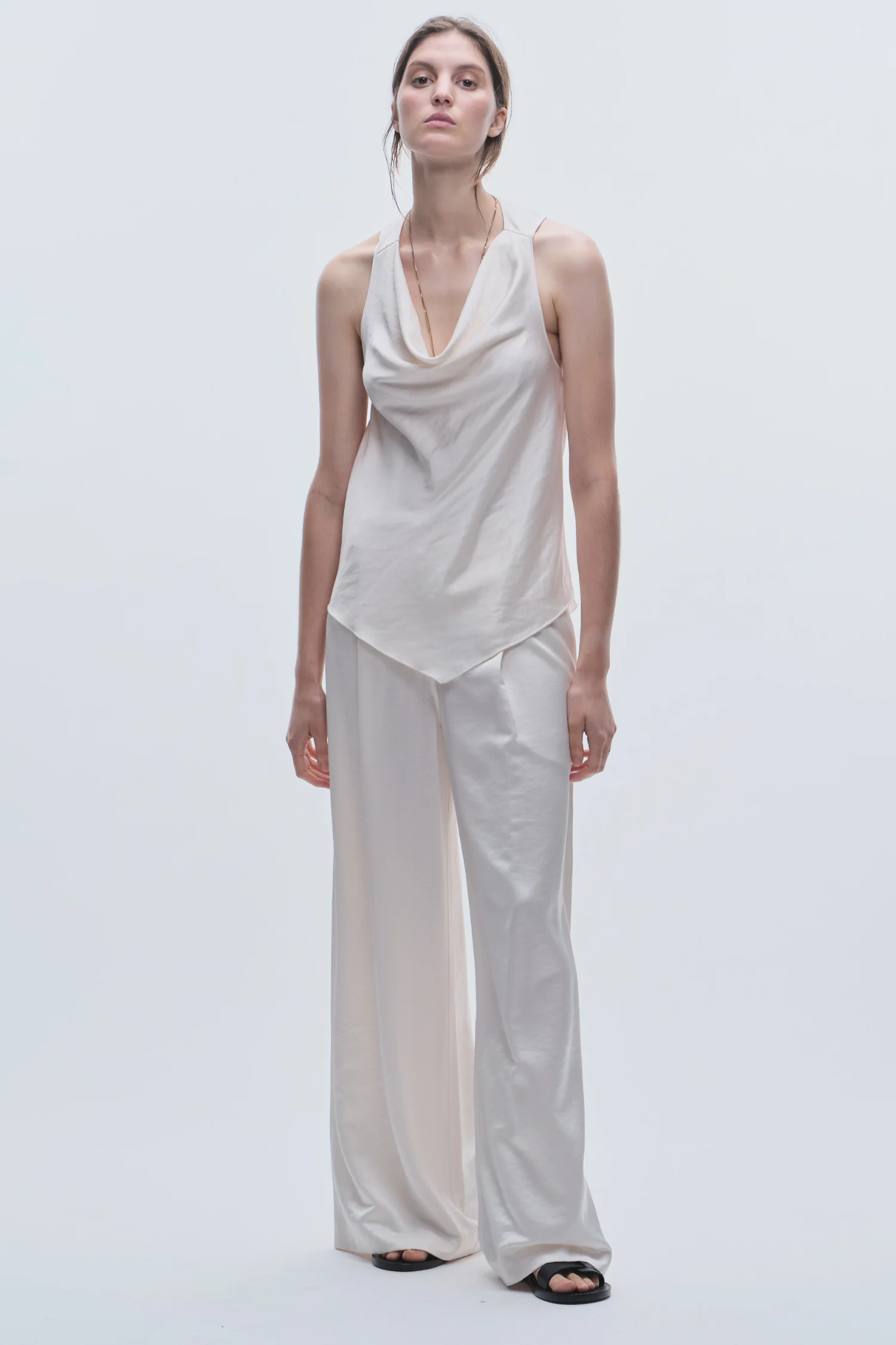 Alessia Twist Back Blouse, Ivory