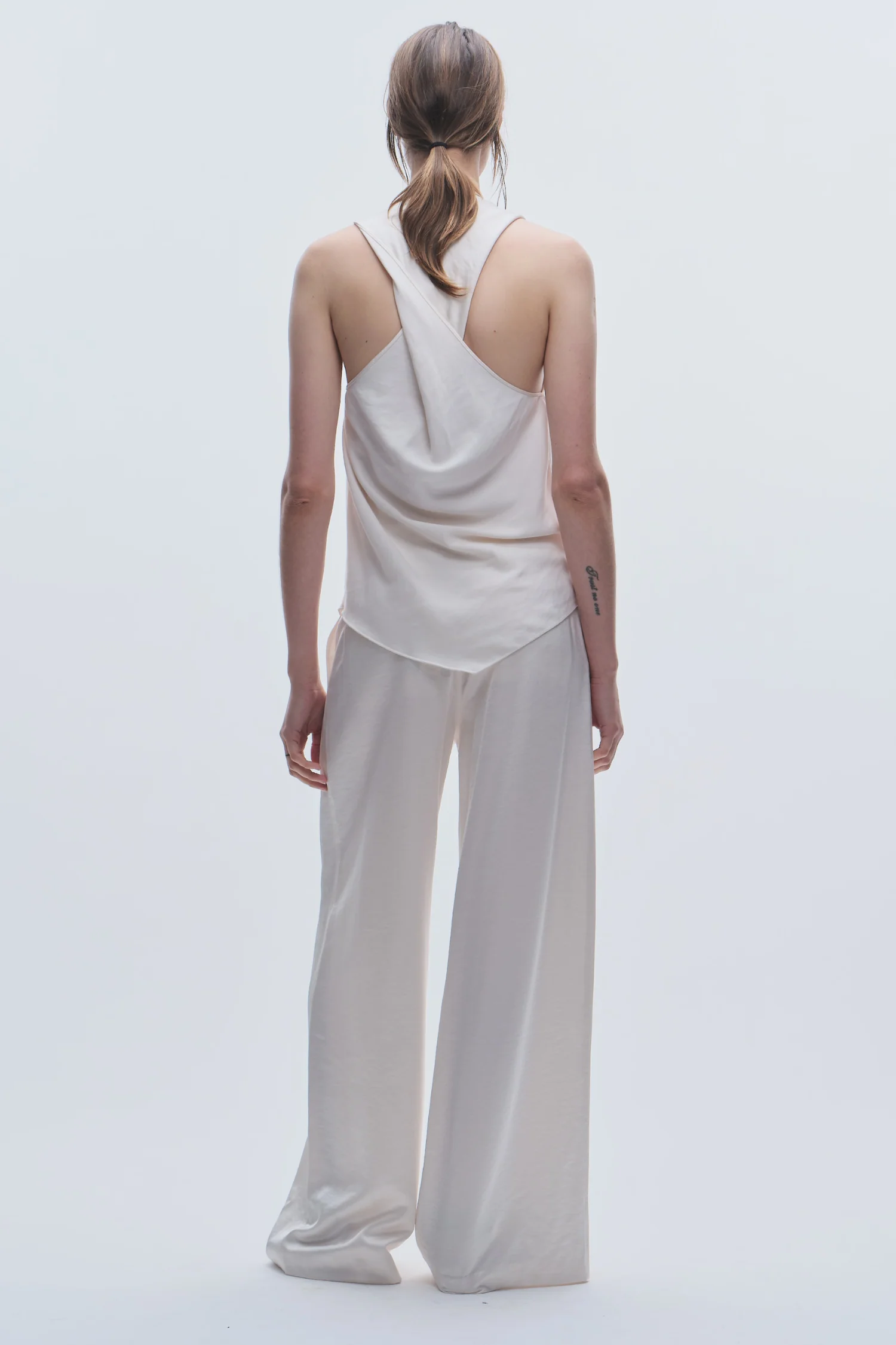 Alessia Twist Back Blouse, Ivory 3 Alessia Twist Back Blouse, Ivory