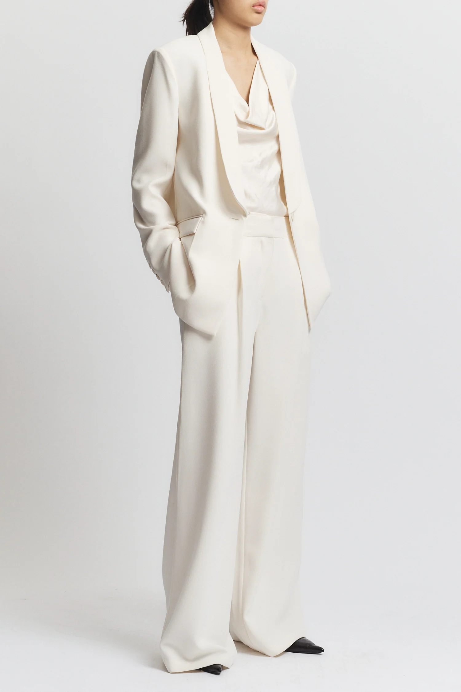 Alessia Twist Back Blouse, Ivory 7 Alessia Twist Back Blouse, Ivory