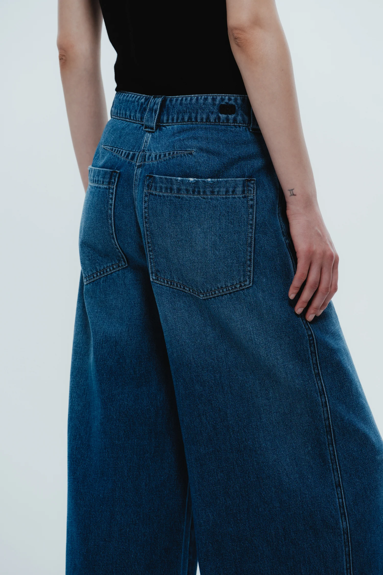 Amber Wideleg Denim Pant, Ashbury Wash