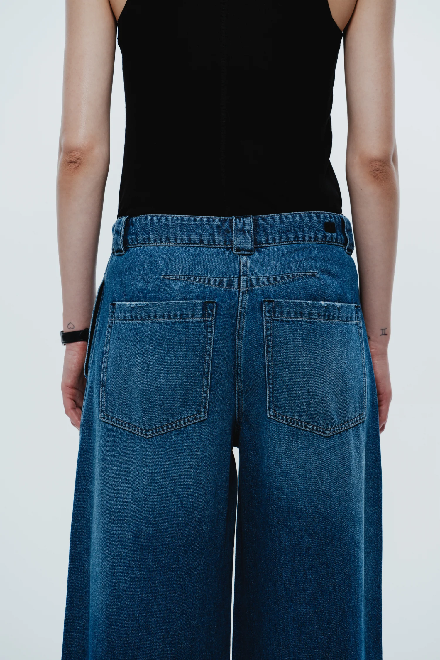 Amber Wideleg Denim Pant, Ashbury Wash 6 Amber Wideleg Denim Pant, Ashbury Wash