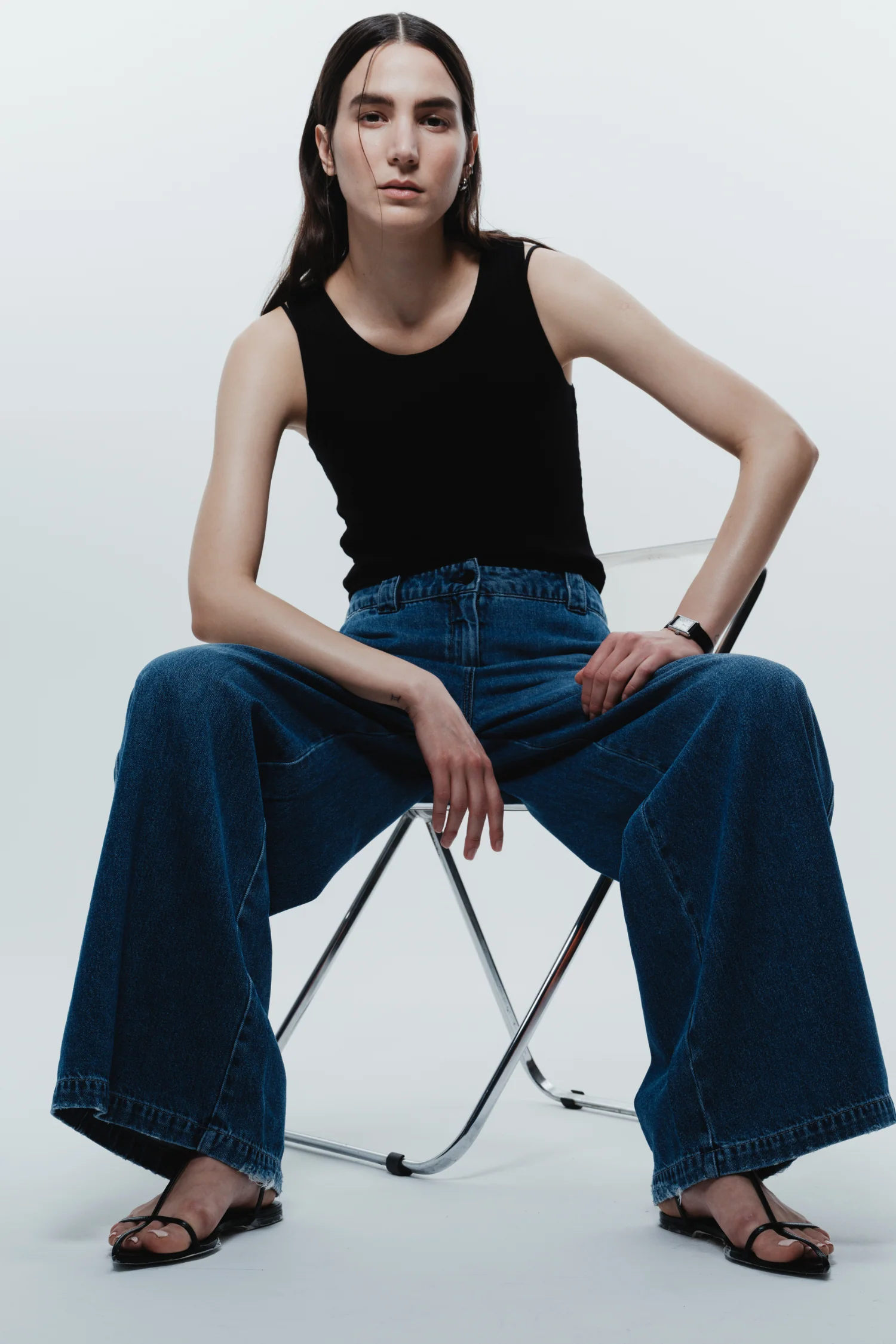 Amber Wideleg Denim Pant, Ashbury Wash 7 Amber Wideleg Denim Pant, Ashbury Wash