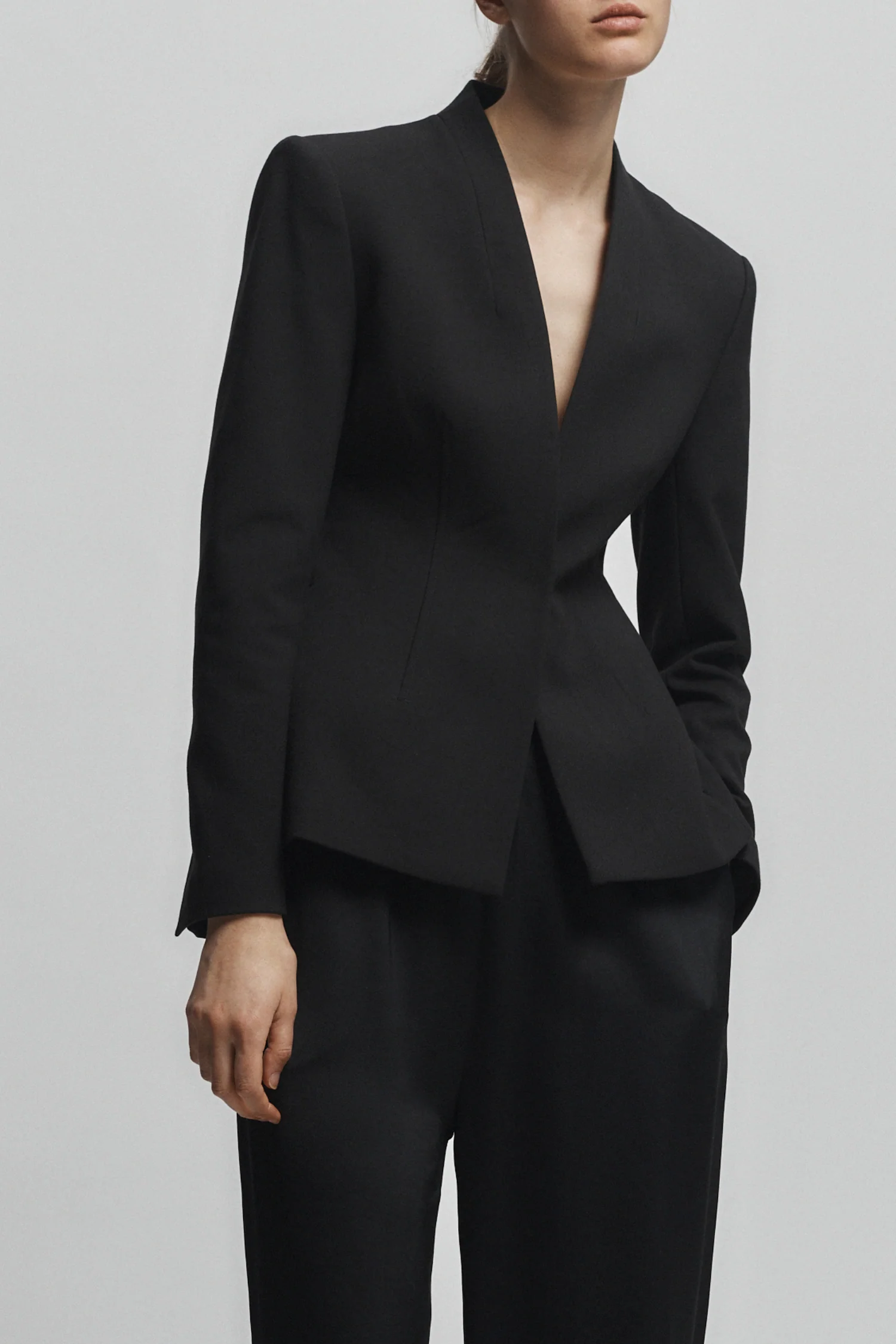 Aria Tailored Blazer, Black 3 Aria Tailored Blazer, Black