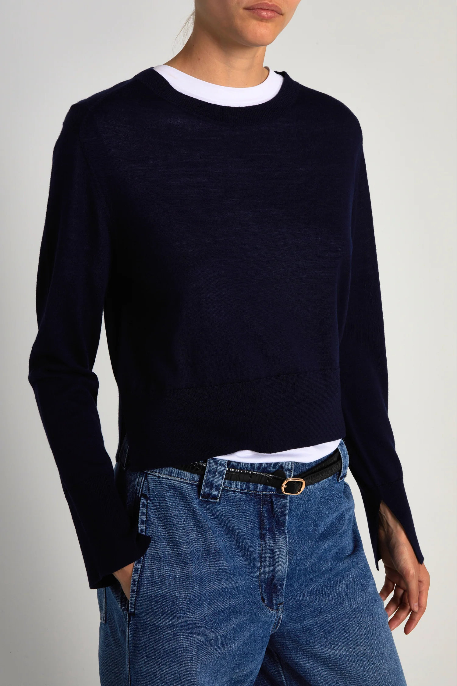 Elodie Layered Crewneck Knit 27 Elodie Layered Crewneck Knit