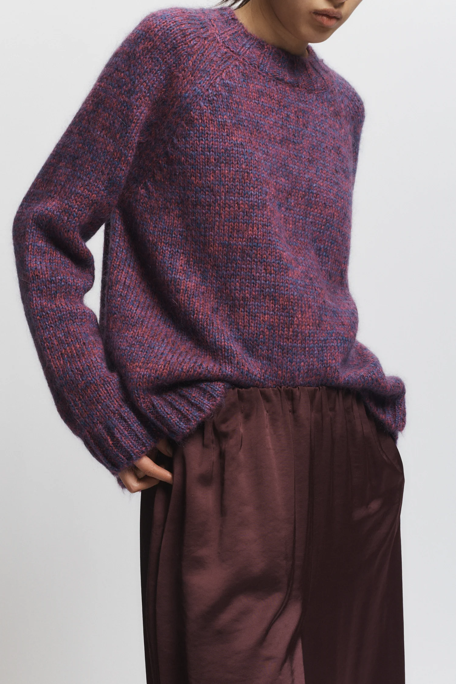 Aurora Sweater, Burgundy 3 Aurora Sweater, Burgundy