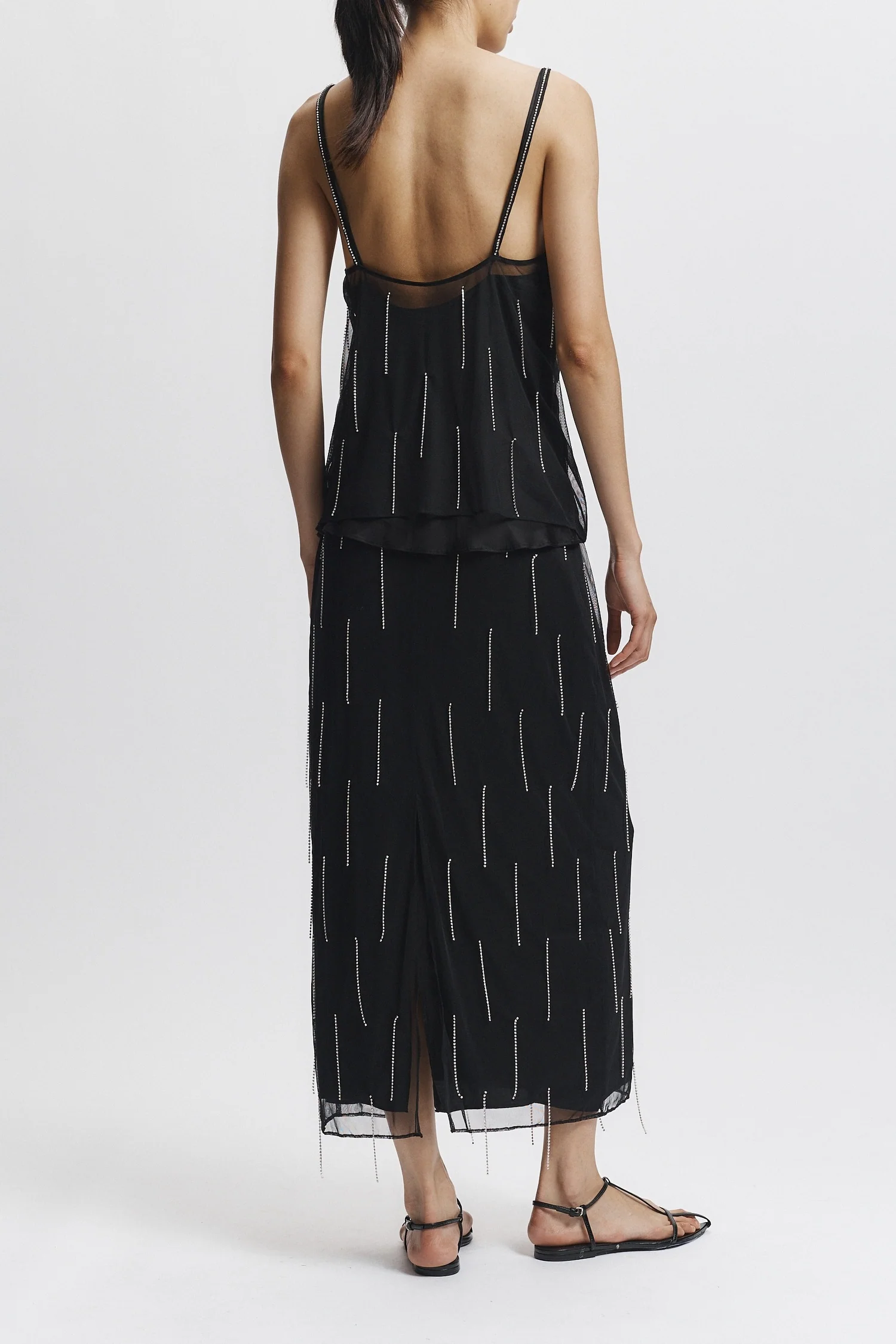 Billie Fringe Skirt, Black 4 Billie Fringe Skirt, Black