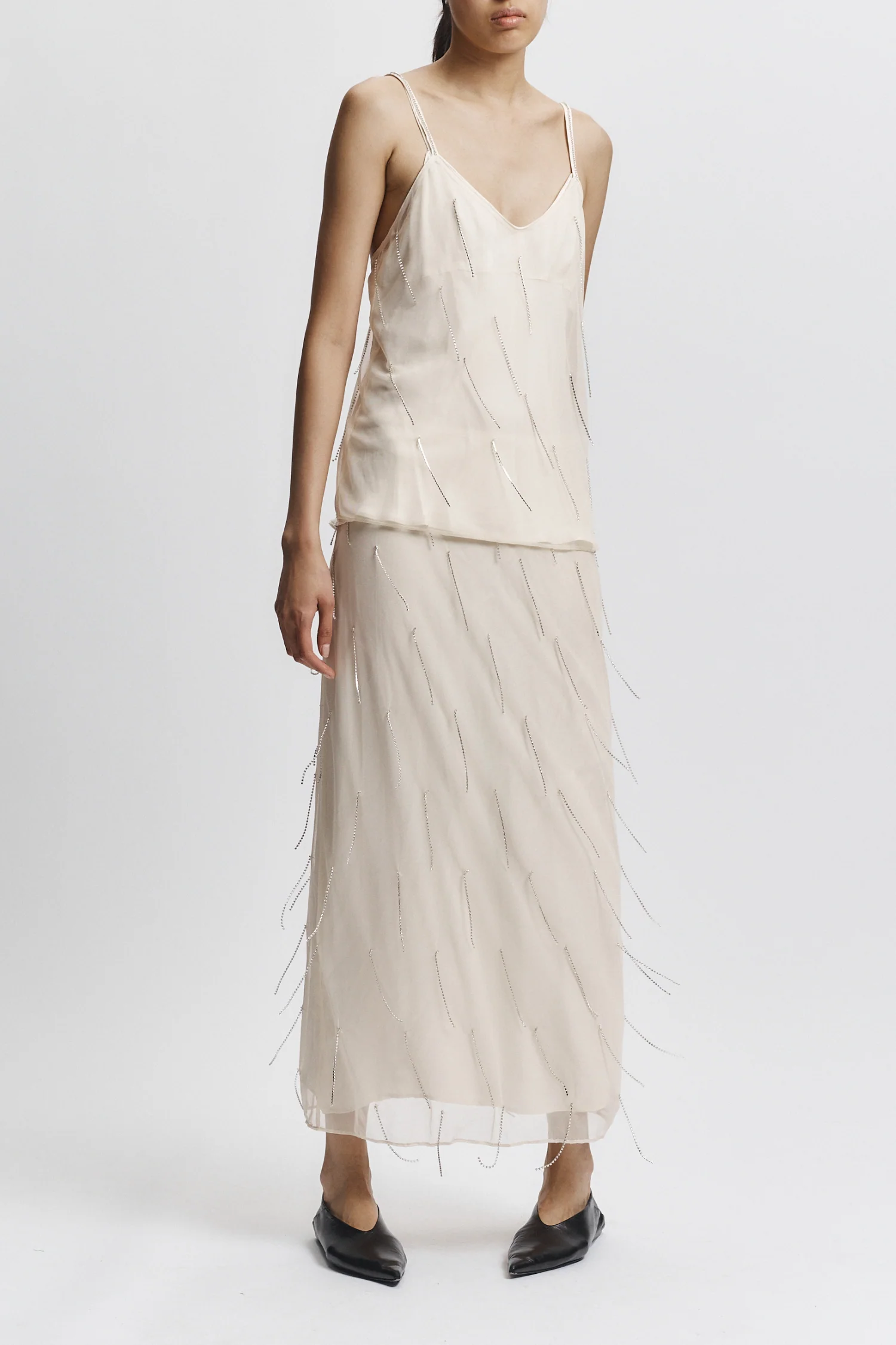 Billie Fringe Skirt, Ivory 3 Billie Fringe Skirt, Ivory