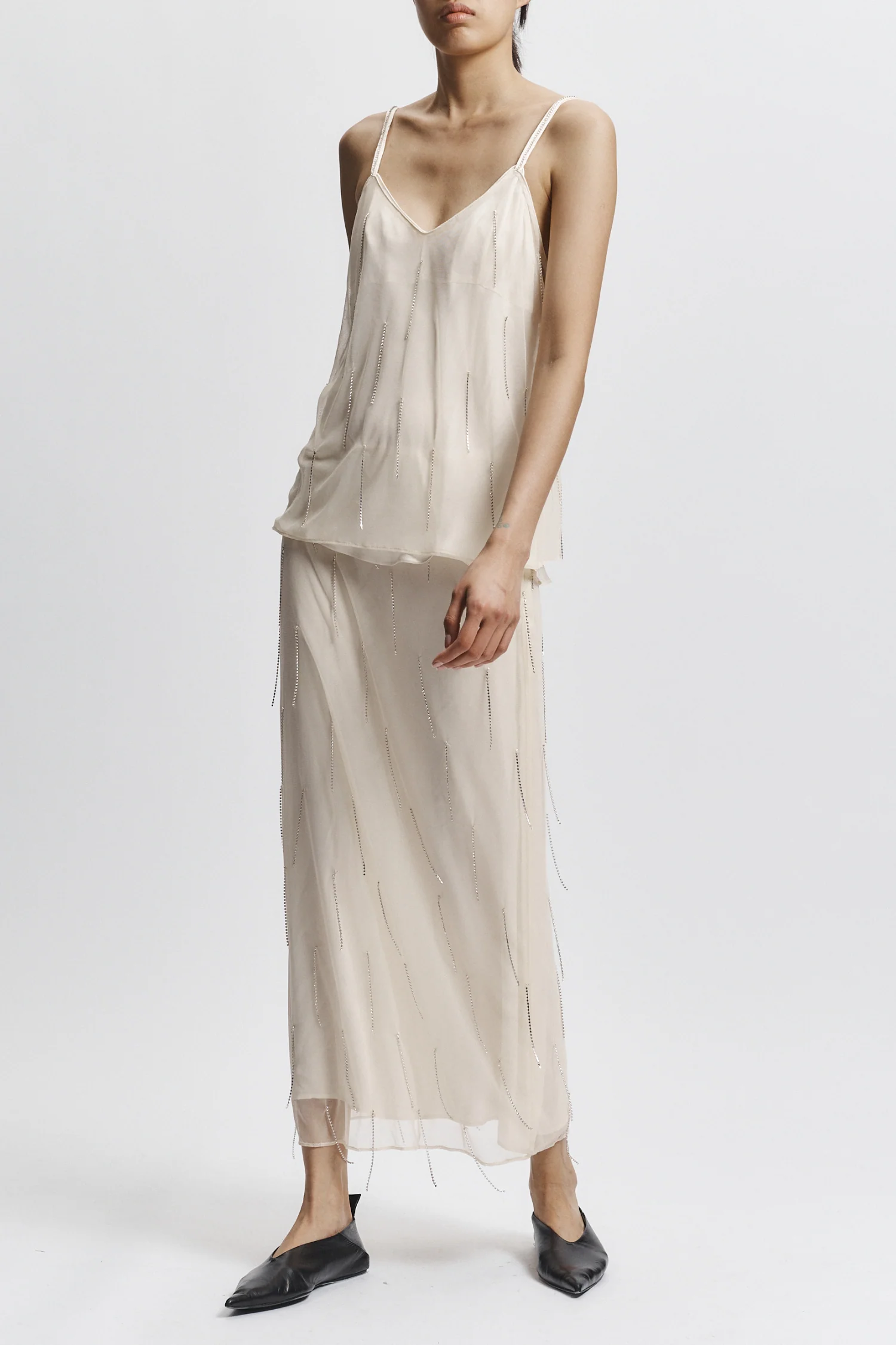 Billie Fringe Skirt, Ivory 4 Billie Fringe Skirt, Ivory