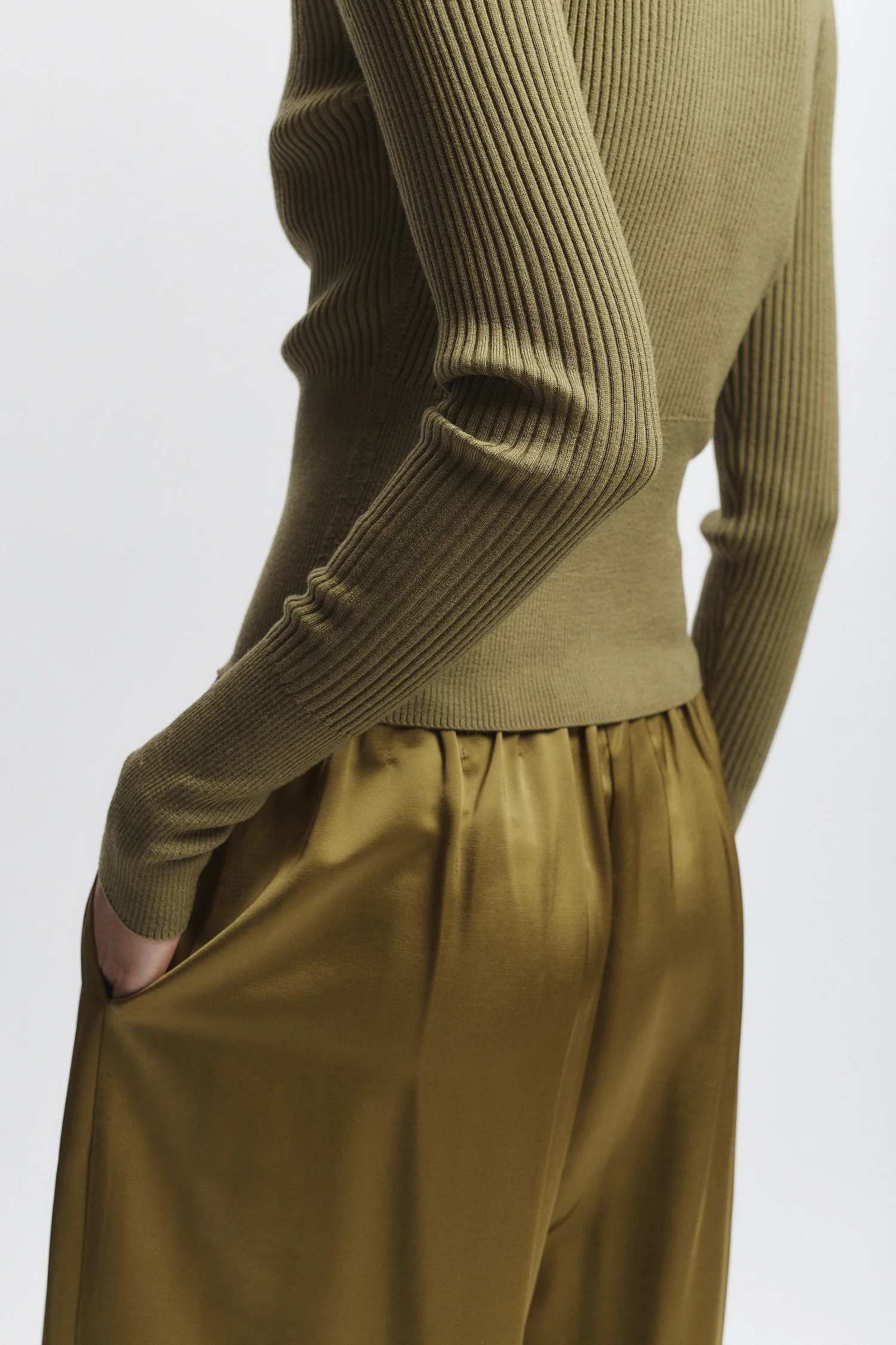 Braylon Rib Cardigan Sweater, Chartreuse 3 Braylon Rib Cardigan Sweater, Chartreuse