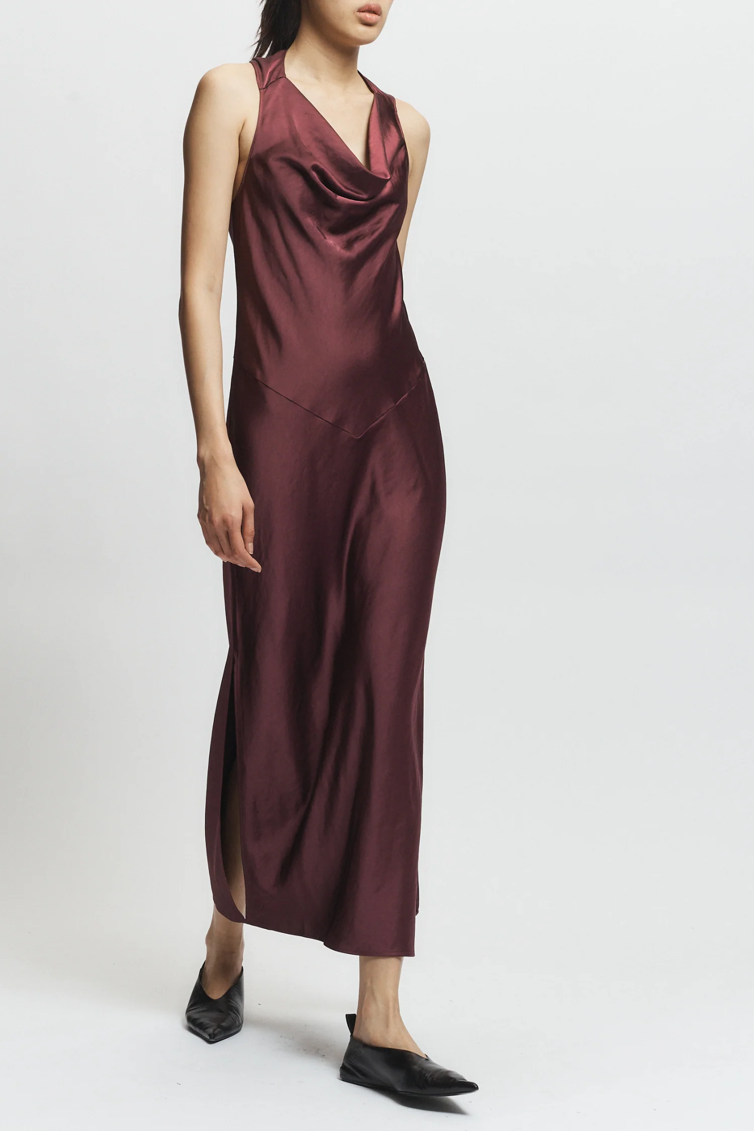 Celeste Twist Back Dress, Grape 3 Celeste Twist Back Dress, Grape