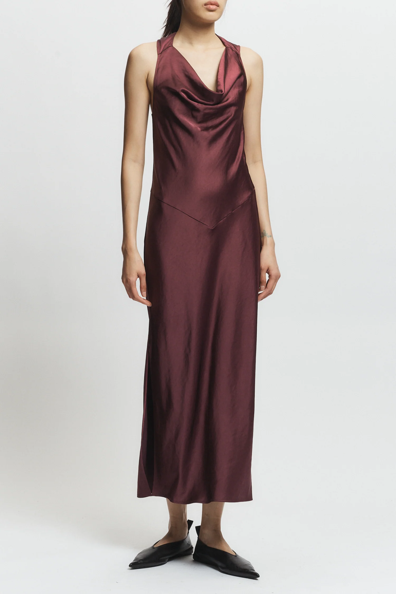 Celeste Twist Back Dress, Grape 4 Celeste Twist Back Dress, Grape