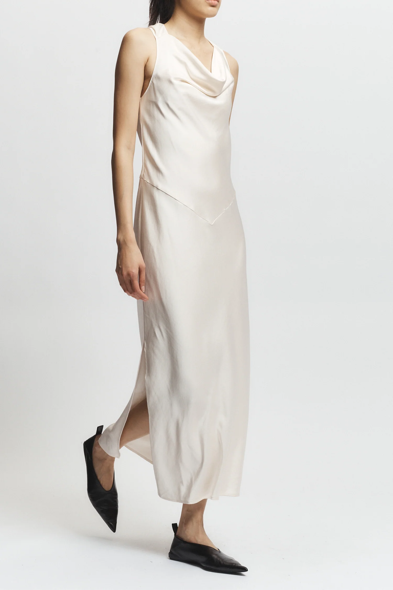 Celeste Twist Back Dress, Ivory 3 Celeste Twist Back Dress, Ivory