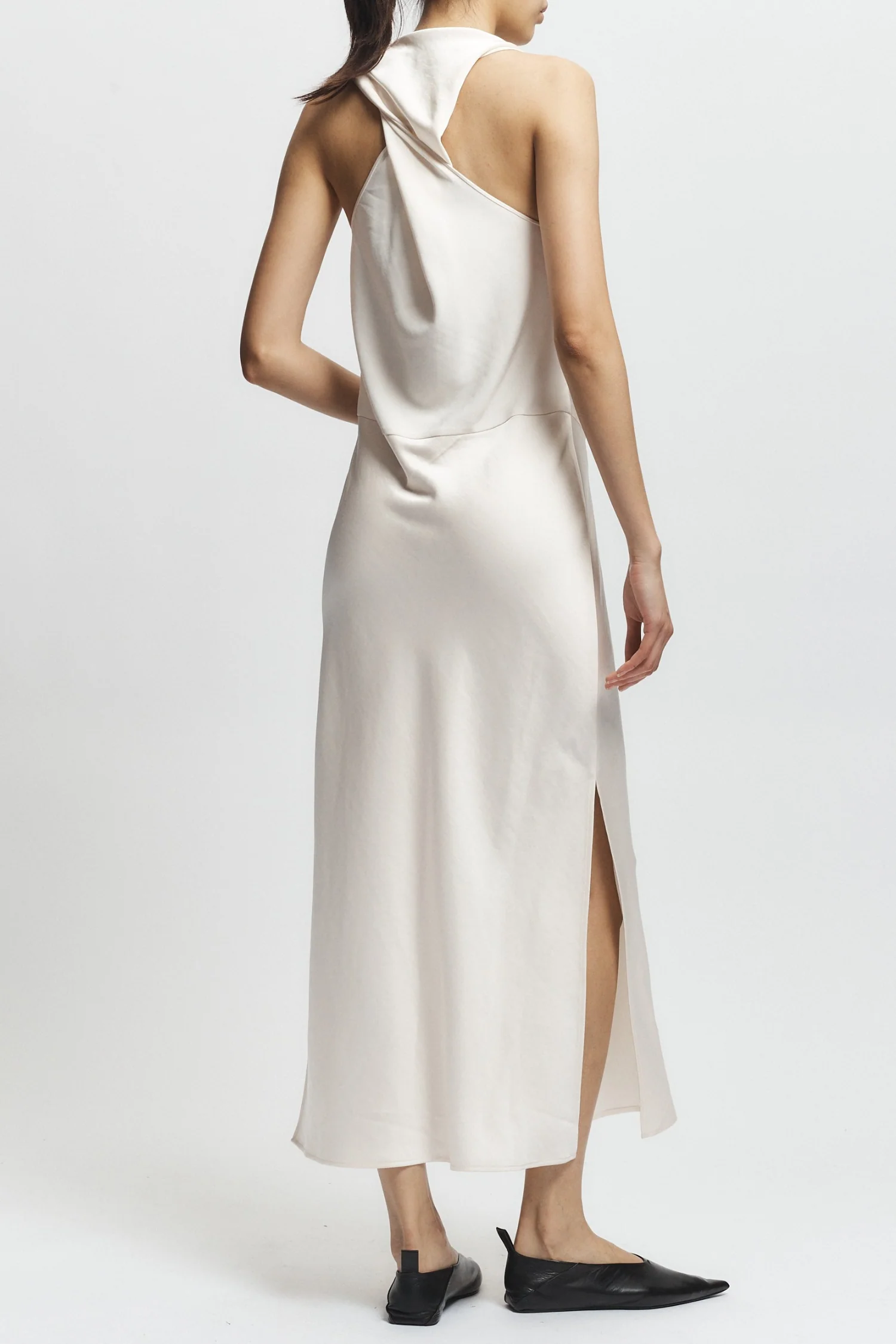 Celeste Twist Back Dress, Ivory 4 Celeste Twist Back Dress, Ivory