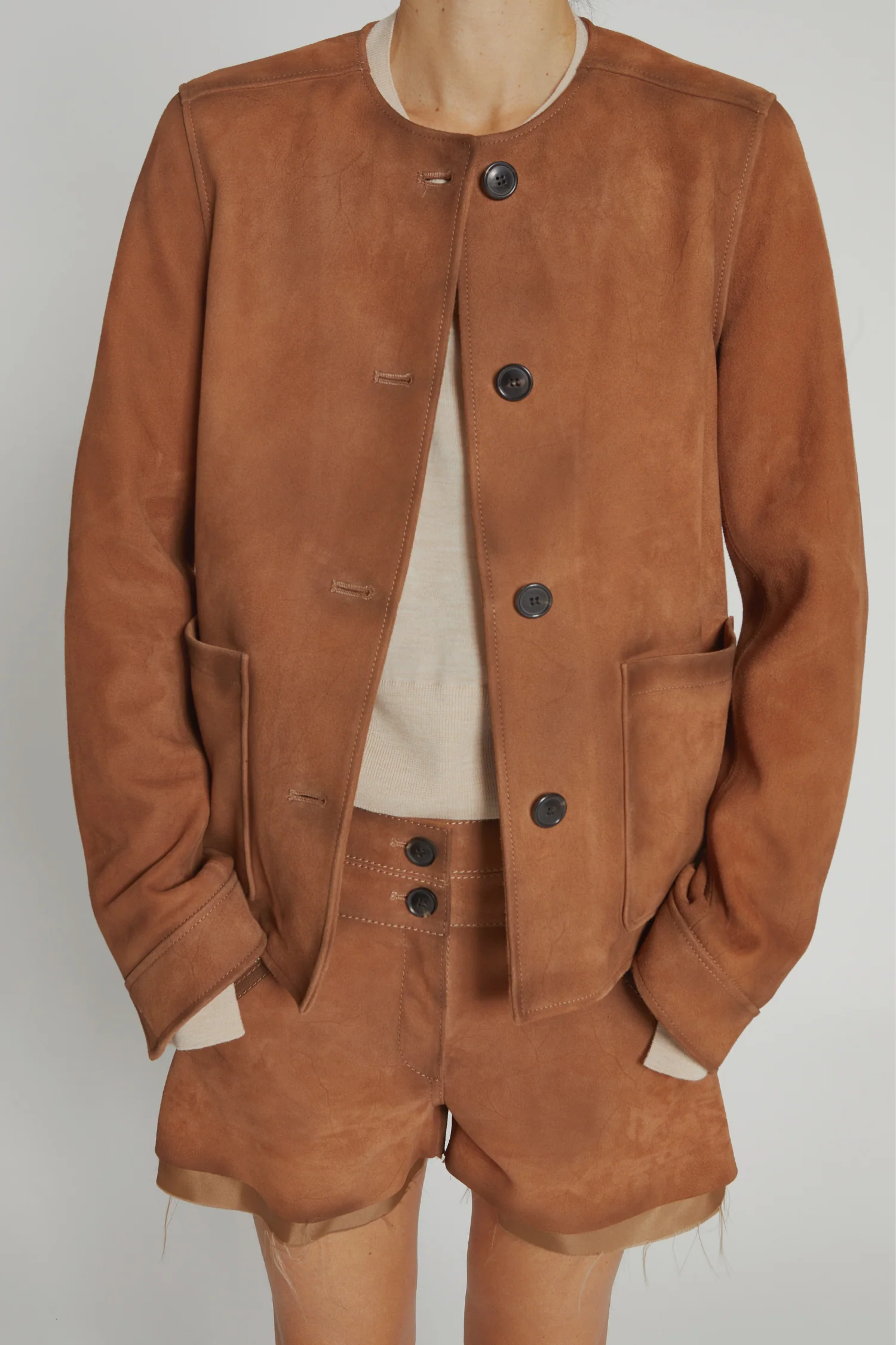 Charlee Vintage Suede Jacket, Bronze 3 Charlee Vintage Suede Jacket, Bronze