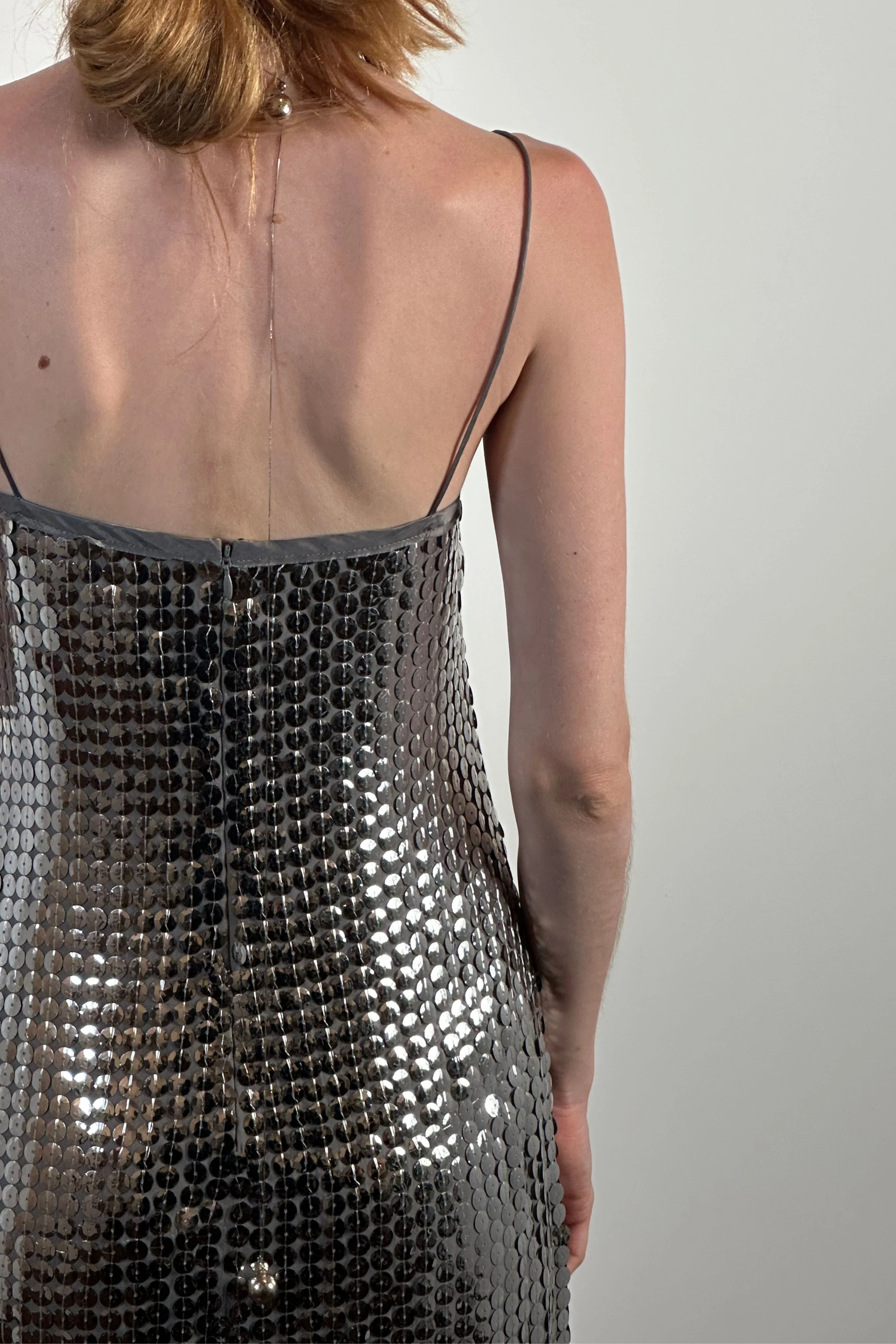 Chloe Disk Dress, Silver 5 Chloe Disk Dress, Silver