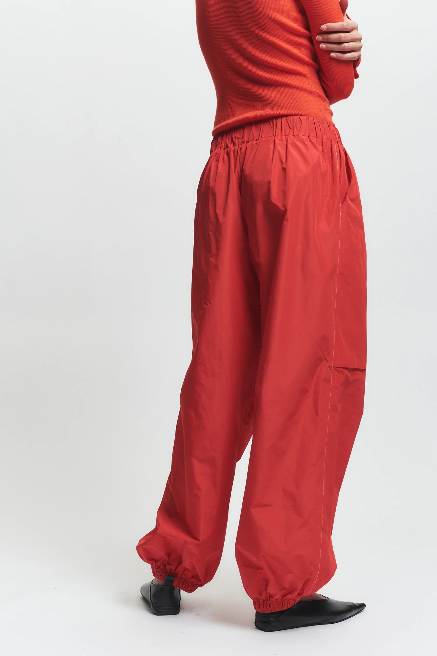 Clyde Oversized Taffeta Pant, Grenadine 4 Clyde Oversized Taffeta Pant, Grenadine