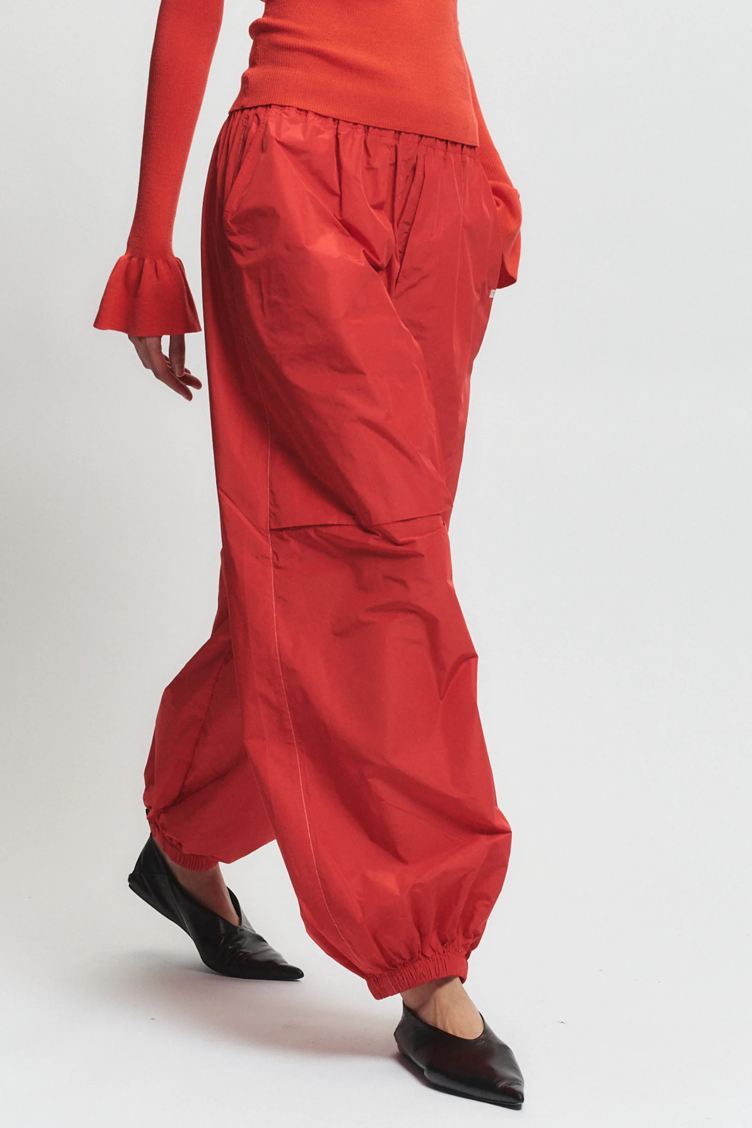 Clyde Oversized Taffeta Pant, Grenadine 5 Clyde Oversized Taffeta Pant, Grenadine